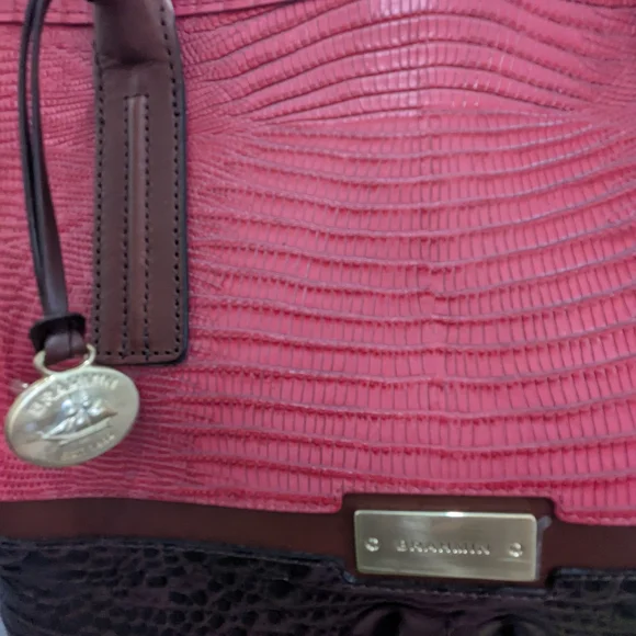 NWT Brahmin Pink and Brown Women's Bag